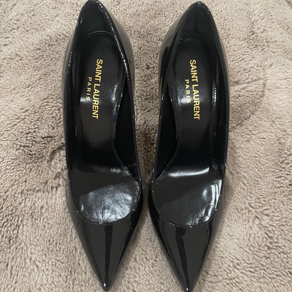 Authentic Saint Laurent 110mm Opyum Patent YSL-Heel Pumps - Picture 1 of 13